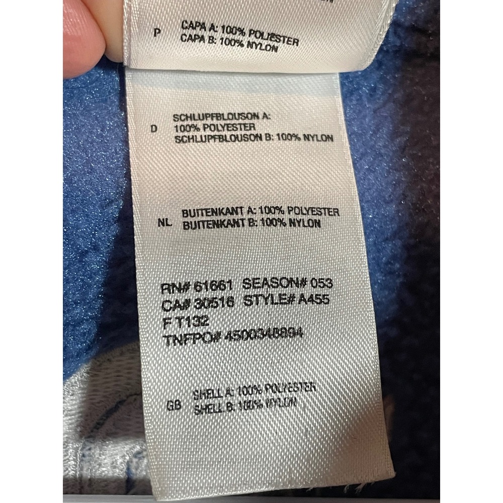 The North Face Womens Polartec Fleece Full Zip Jacket Blue Grey A455 Large - Picture 7 of 7
